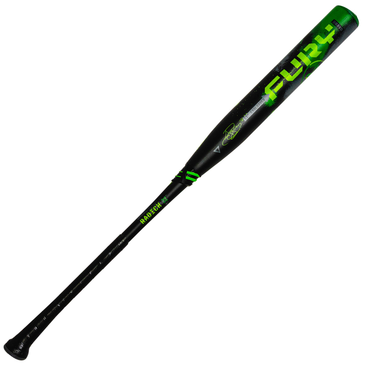 Axe Fury Bravo USSSA Slowpitch Bat | John Radich Player Edition | 12” Barrel | ½ oz. Endloaded | Flared Handle |