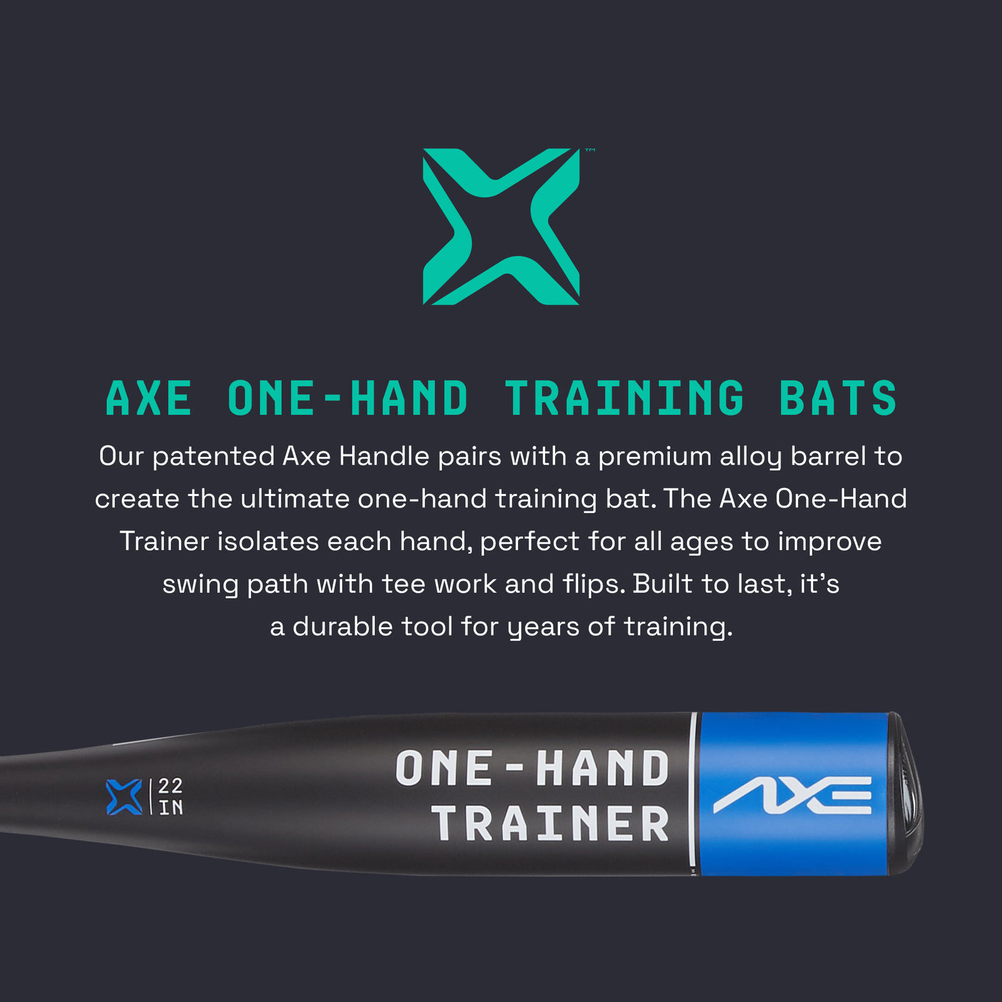 Axe One-Hand Training Bats.