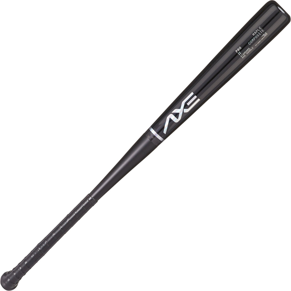 Axe Pro Maple Composite Wood Baseball Bat, Obsidian Black, Axe Handle.