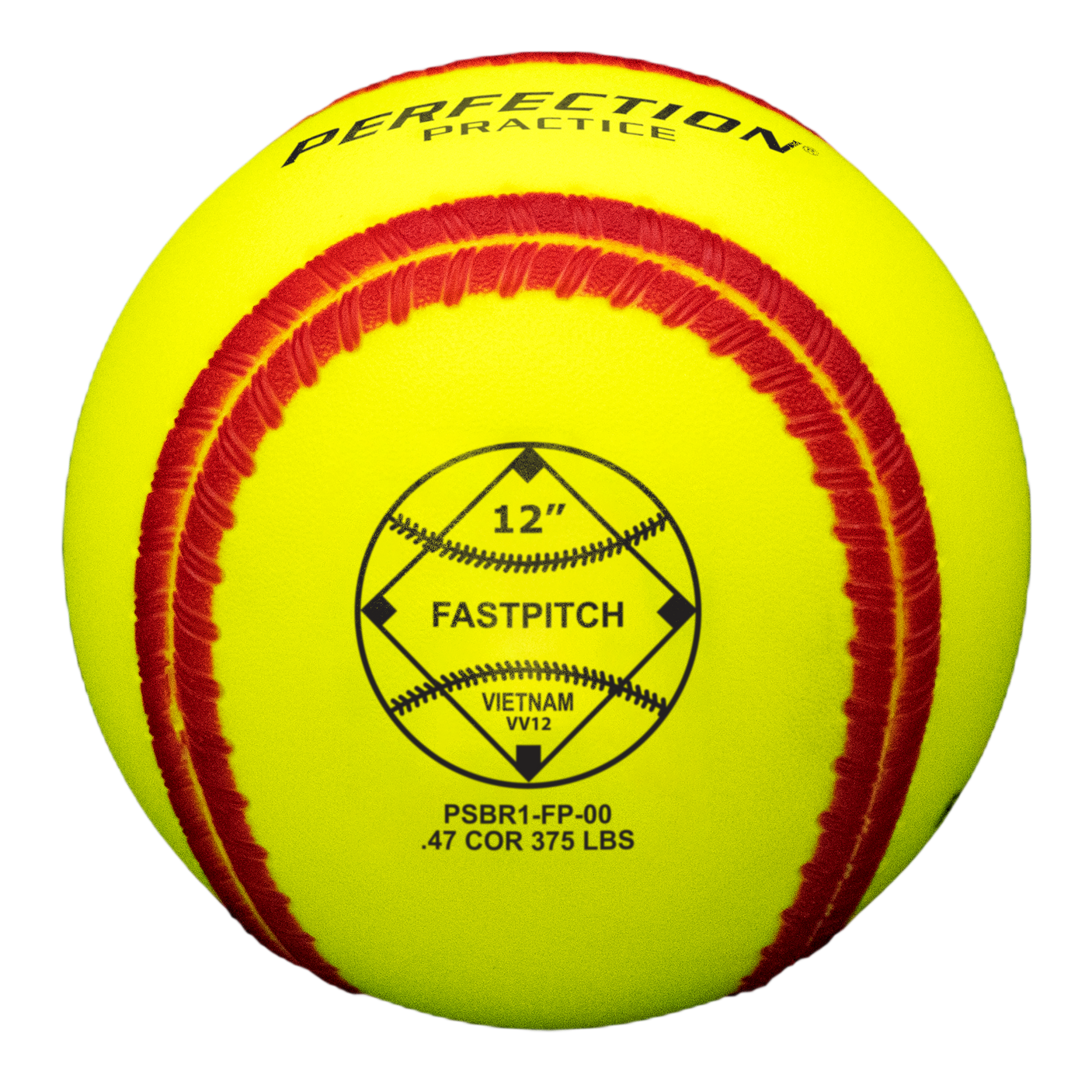 Ballistic Fastpitch Training Softballs, waterproof one-piece .47/375 practice softball, 1 dozen - view 6.