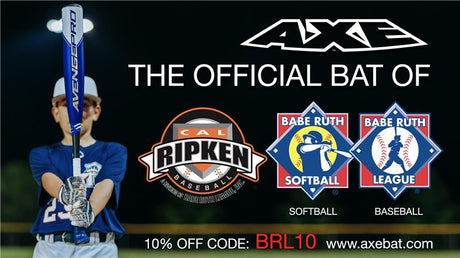 Axe Bat is the official bat of Babe Ruth and Cal Ripken, blog banner.