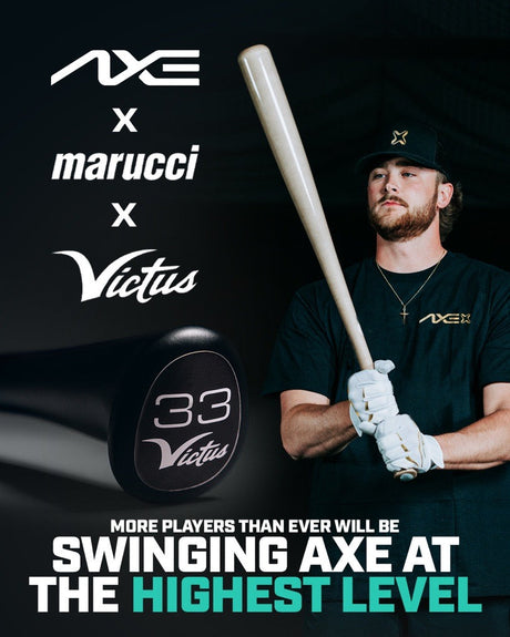 Axe Bat expands MLB presence with Marucci and Victus partnership announcement.