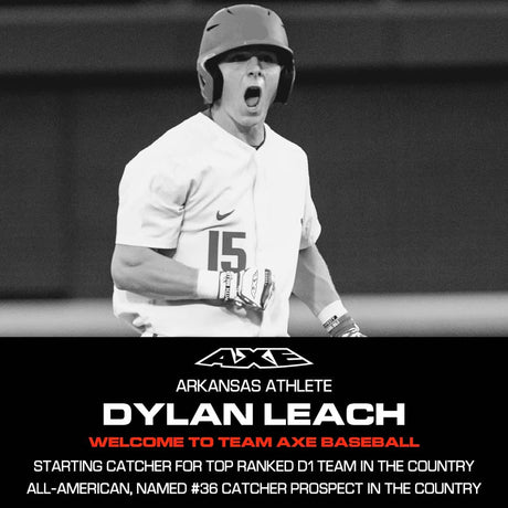 Arkansas' Dylan Leach, official Axe Bat college athlete.