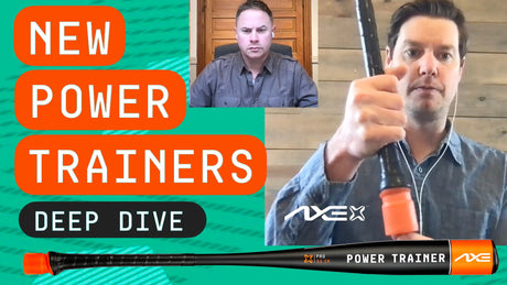 New Axe Power Trainer bats, why and what's best for you, blog banner.