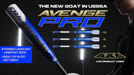 2023 Avenge Pro, top bat in USSSA Baseball, blog banner.