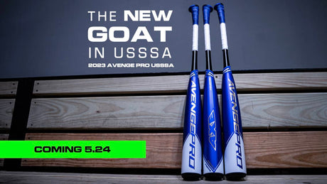Introducing the new Avenge Pro USSSA baseball bat, blog banner.