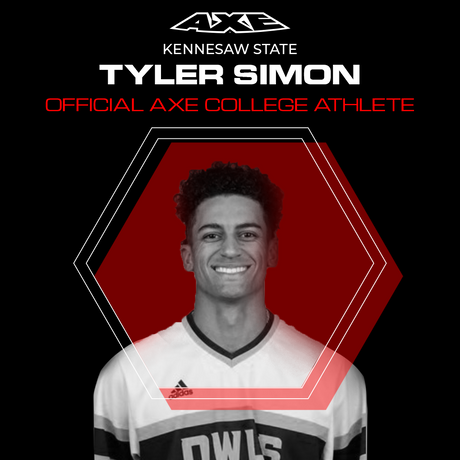 Kennesaw State's Tyler Simon, official Axe Bat college athlete.