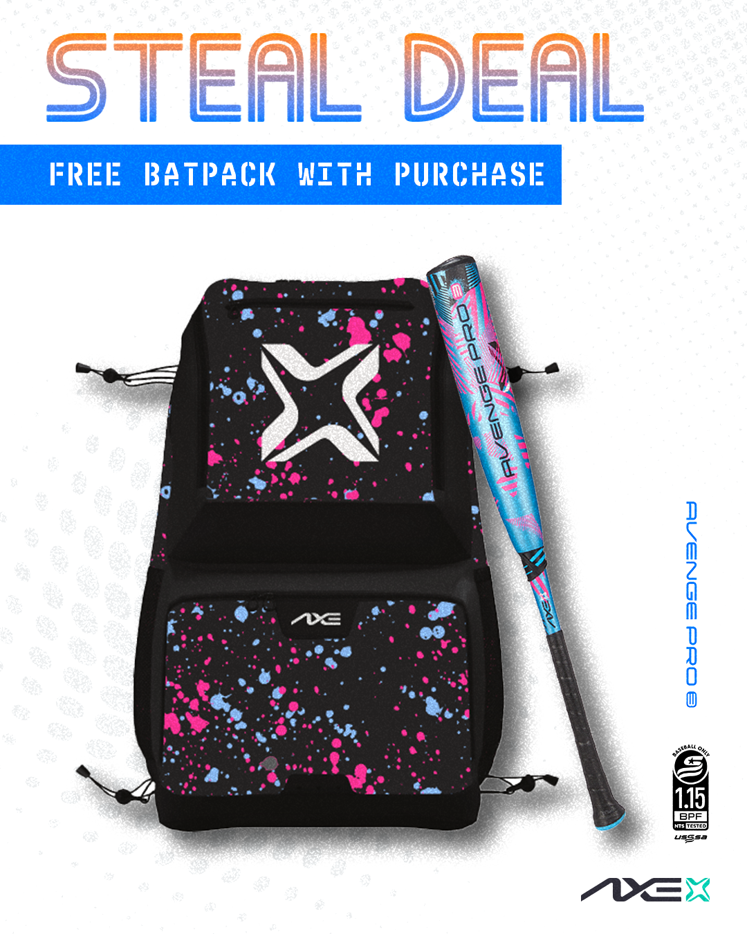 Daily Steal 1 | Free Limited Edition Batpack with Avenge Pro 3 USSSA Purchase