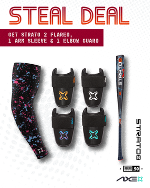 Daily Steal 6 | Strato 2 BBCOR Flared Bundle with Elbow Guard & Arm Sleeve