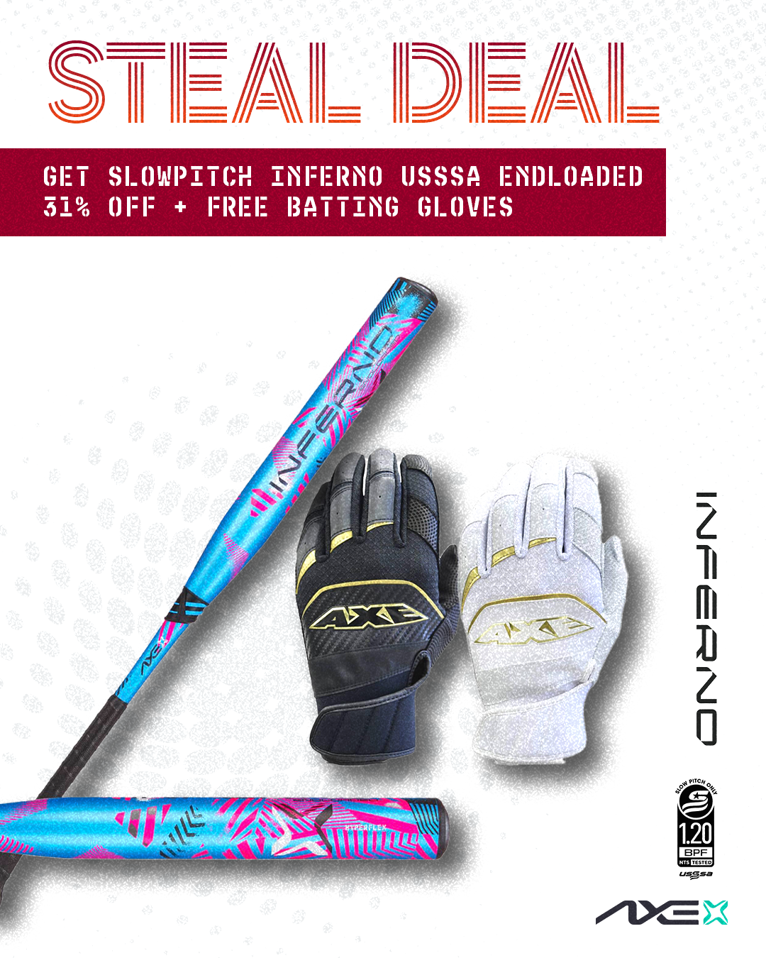 Daily Steal 4 | 31% Off Slowpitch Inferno Endloaded + Free Batting Gloves