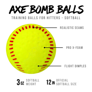 Axe Bomb Training Balls - 1 Dozen