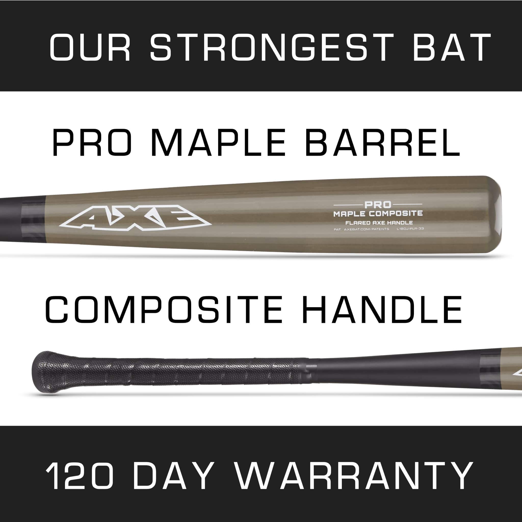 Axe Pro Maple Composite Wood Bat - Flared Handle – Axe Bat