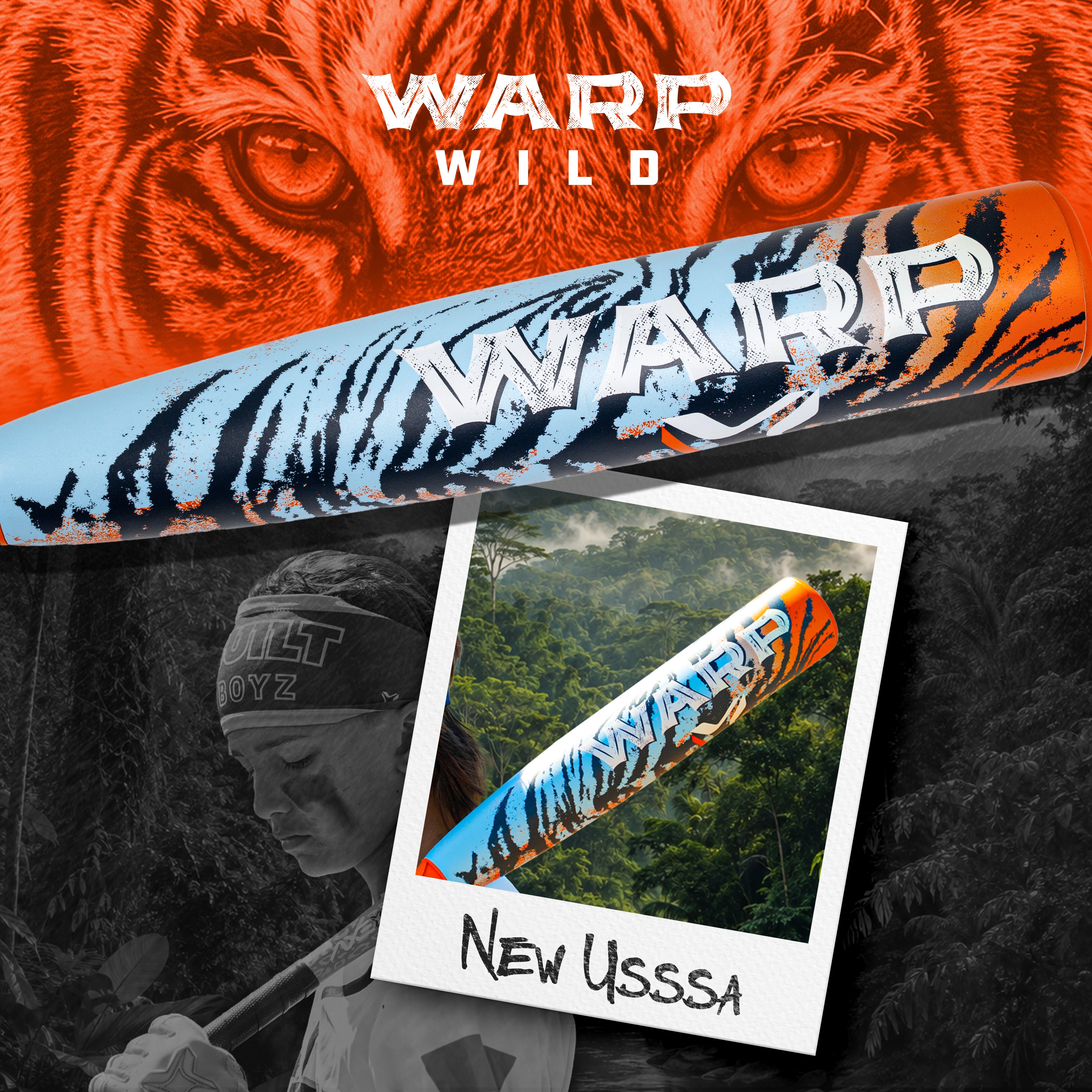 Axe WARP Wild -10 USSSA Baseball Bat | Flared Handle | Enter the Hunt