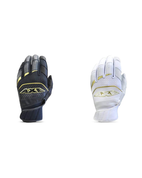 Axe Armor Batting Gloves, black and white.