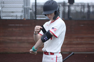 Axe Armor Elbow Guard, Cotton Candy, worn - view 3.