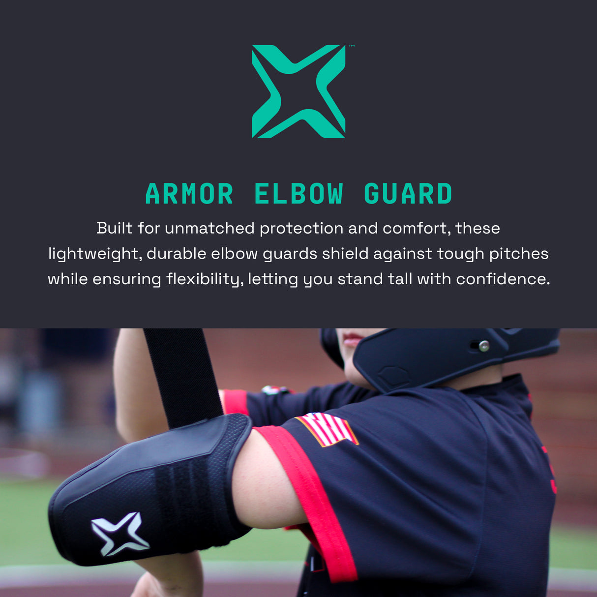 Axe Armor Elbow Guard, Ice Cap White, worn - view 2.
