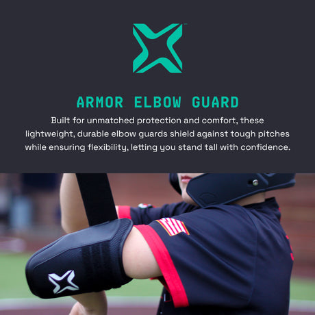 Axe Armor Elbow Guard, Ice Cap White, worn - view 2.