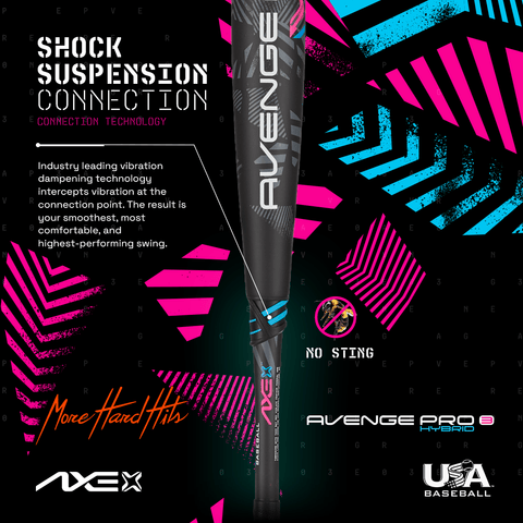 Axe Avenge Pro 3 Hybrid USA Baseball Bat , -5 thumbnail