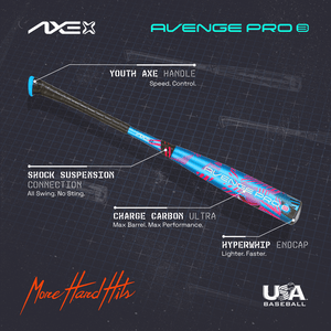 Axe Avenge Pro 3 USA Baseball Bat, Composite Tech Call diagram.