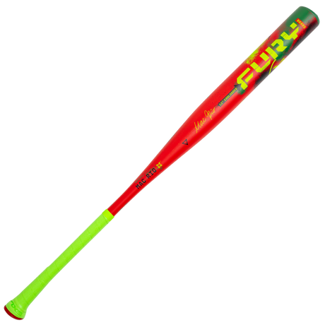 Axe Fury Bravo USSSA Slowpitch Bat, Money Mac Rio Edition, 1-piece, 12 inch barrel, endloaded, Flared Handle.