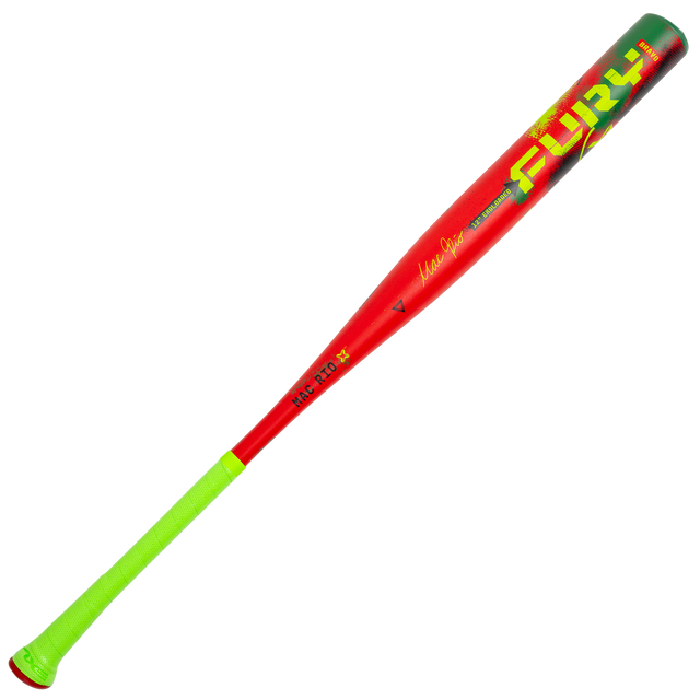 Axe Fury Bravo USSSA Slowpitch Bat, Money Mac Rio Edition, 1-piece, 12 inch barrel, endloaded, Flared Handle.