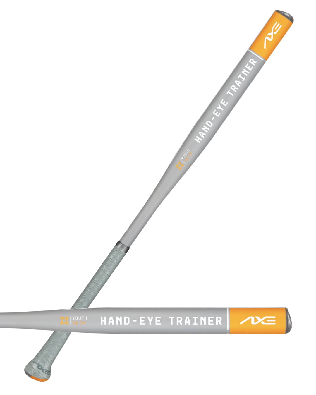Axe Hand-Eye Training Bat, 1.5 inch barrel, Flared Handle, packaging.