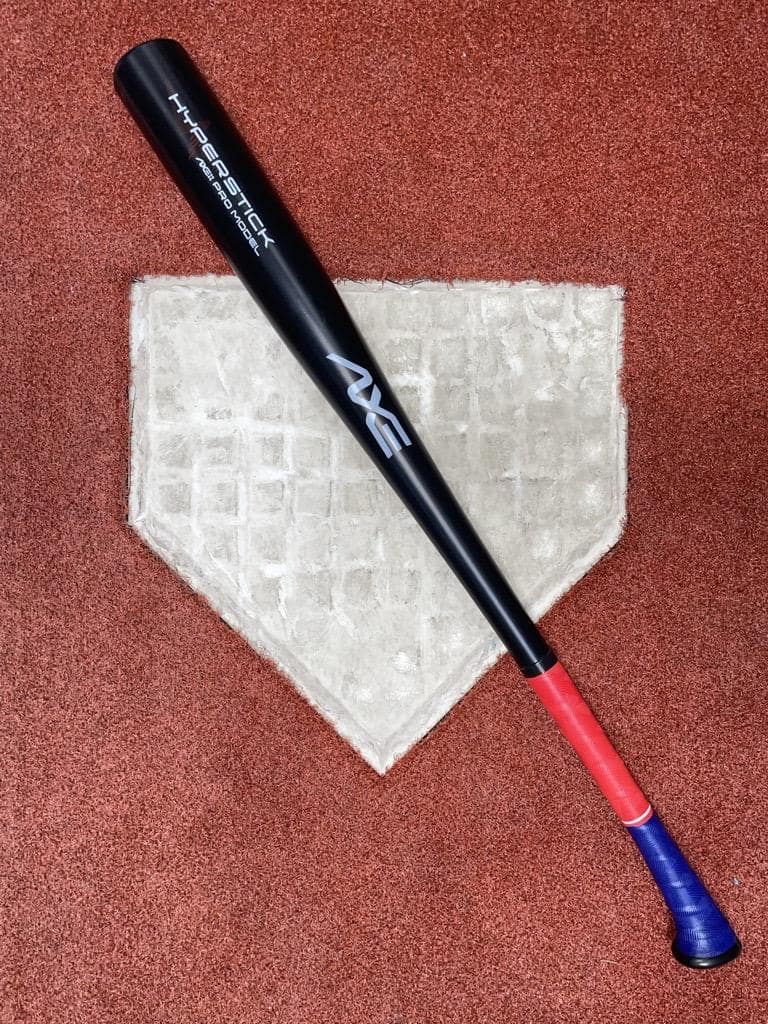 Axe Hyperstick Plastic Bat and Ball Set with home plate, backyard training set for kids.