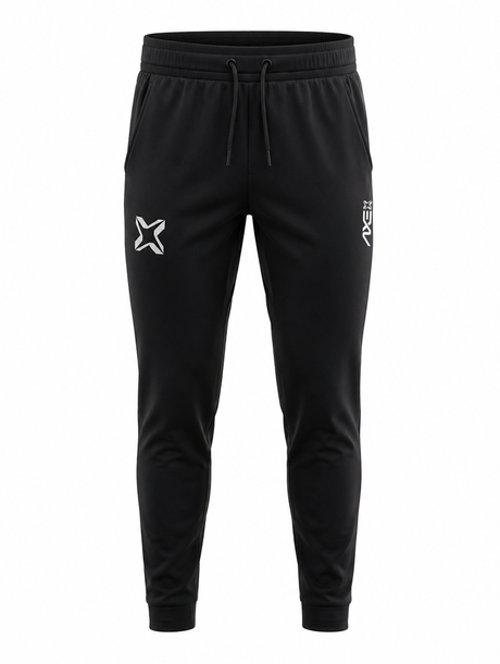 Black Axe Joggers shown flat, with the white Axe X mark at the left thigh and the vertical AXE lockup at the right thigh.