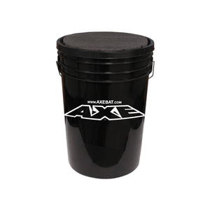 Axe Premium Ball Bucket, team practice bucket holds 3 dozen baseballs.