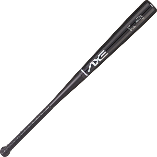 Axe Pro Maple Composite Wood Baseball Bat, Obsidian Black, Axe Handle.