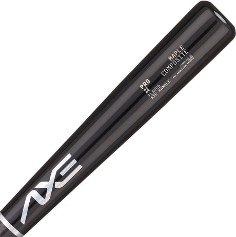 Axe Pro Maple Composite Wood Baseball Bat, Obsidian Black.