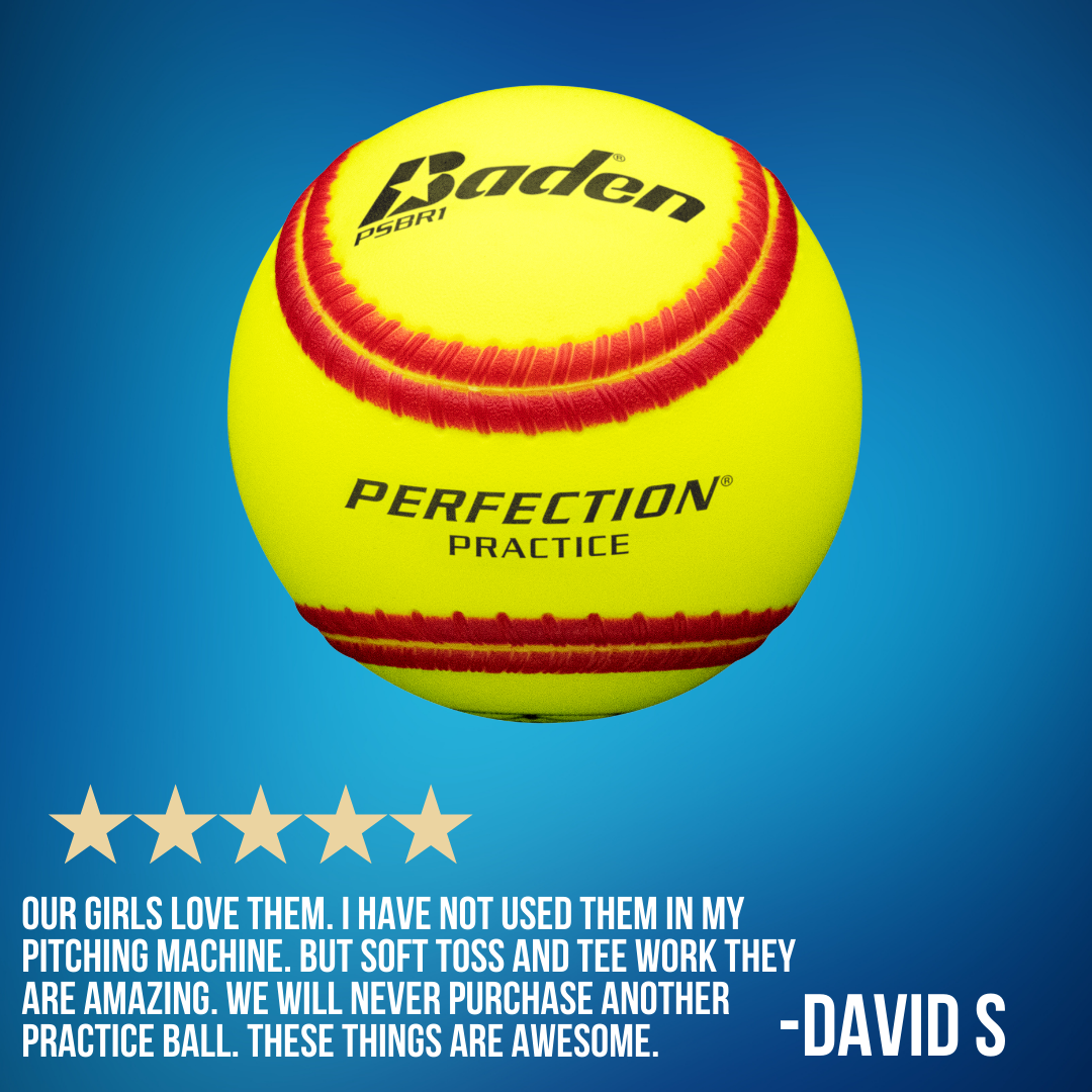 Ballistic Fastpitch Training Softballs, waterproof one-piece .47/375 practice softball, 1 dozen - view 4.