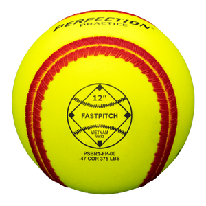 Ballistic Fastpitch Training Softballs, waterproof one-piece .47/375 practice softball, 1 dozen - view 6.