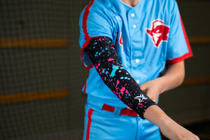 Limited Edition Axe Arm Sleeves, adult sizes, worn.