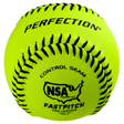 NSA Leather Fastpitch Softballs, NSA certified .47/375 game ball, 1 dozen.