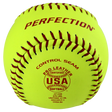 USA Leather Fastpitch Softballs, USA Softball certified .47/375 game ball, 1 dozen.