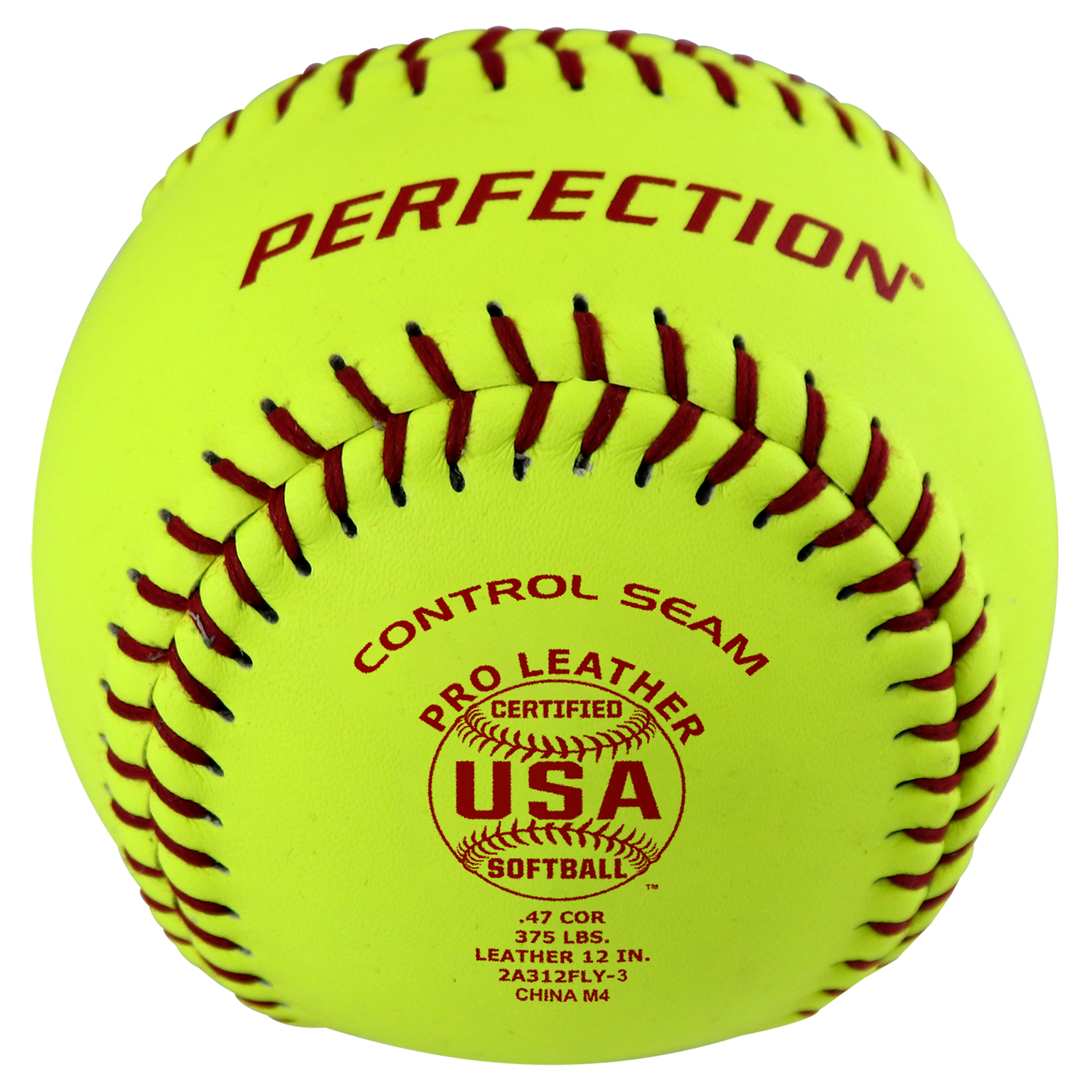USA Leather Fastpitch Softballs, USA Softball certified .47/375 game ball, 1 dozen.
