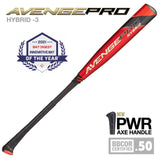 2022 Avenge Pro Hybrid (-3) BBCOR Baseball - POWER AXE HANDLE