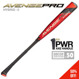 2022 Avenge Pro Hybrid (-3) BBCOR Baseball - POWER AXE HANDLE